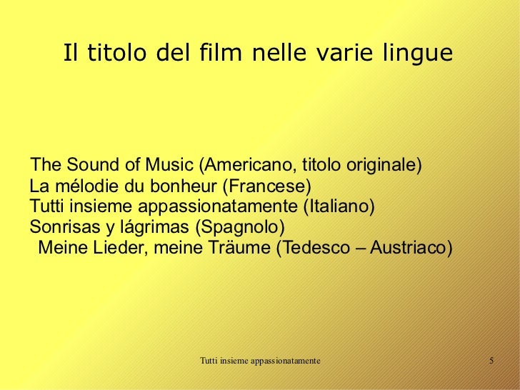 SCARICA THE SOUND OF MUSIC TUTTI INSIEME APPASSIONATAMENTE